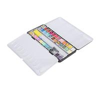 Ensemble de peinture aquarelle Pearly Lustre, pigment aquarelle de couleur vive portable avec finition nacrée, 12/24/36 couleurs dans une boîte en fer pour étudiants artistes, (36 couleurs)