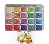 Ensemble de peinture aquarelle pour - Ensemble d'aquarelle, palette de peinture, kit de couleur, fournitures artistiques | Solution de peinture créative stable et pratique de vingt couleurs