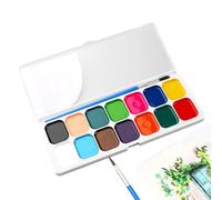 Ensemble de Peinture Aquarelle pour - Palette d'art à 24 Couleurs, kit de Dessin Lavable, Plateau de peintur sûre, Fournitures d'artisanat en Classe, Pack Art créatif | Ensemble de peintures n