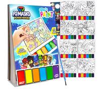 Ensemble de peinture avec de l'eau Pyjamasques pour enfants de 3 ans et plus Ensemble avec 16 pages de livre de coloriage l'eau Catboy Owlett