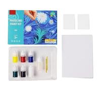 Ensemble de peinture marbrée à l'eau - Ensemble de peinture marbrée à l'eau, peinture sur fournitures d'art à l'eau | Activités artistiques amusantes pour les vacances, Kits de peinture sur l'eau, jou