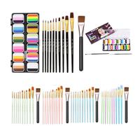 Ensemble De Peinture Pour Le Visage Body Art - 12 Nuances Arc-en-, Palette De Maquillage Professionnelle, Formule Lavable De Qualité Sans Danger Pour La Peau | Peinture De Maquillage Créative D'ha