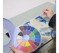 Ensemble De Peinture Solide À Base D'escargot, 24 Ou 38 Couleurs, Peinture À La Gouache, Pigment Aquarelle Avec Brosse, Fournitures D'art Pour Débutants