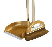 Ensemble De Pelle À Poussière Et Balai À Long Manche, Balai Droit À Long Manche, Pelle À Poussière Facile À Utiliser avec Barre Haute, Ensemble De Nettoyage Intérieur Et Extérieur | Balai Magique