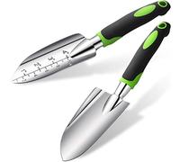 Ensemble de pelle de jardinage, pelle à main, truelle de jardin en alliage d'aluminium, outils de plantation avec poignée en caoutchouc pour jardinage, culture, jardinage, plantation