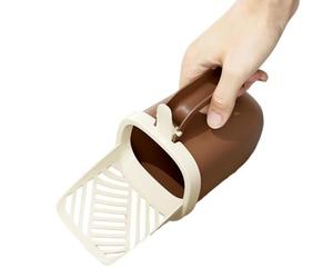 Ensemble De Pelles À Litière Pour Chat - Bac De Rangement Ours Mignon | Poubelle Pour Tamis À Litière | Pelle À Merde Suspendue Avec Support De Sac Poubelle, Pelle De Nettoyage De Toilettes Pour An