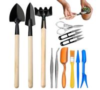 Ensemble de pelles de plantation portables - Pelle et pelle | Ensemble de pelle pour plantes succulentes | Petit ensemble d'outils à main de jardinage pour désherber le jardin, desserrer la plantation