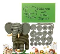 Ensemble de pendentifs animaux avec boutons, jouet pour activités familiales, ensemble d'artisanat pour décorations de Noël avec boutons, pour seuil de porte, mur, salon, chambre à coucher, fête