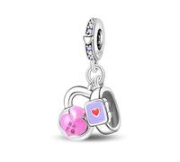 Ensemble de pendentifs Fitness Power Duo, breloque pour bracelet, compatible avec le collier Pandora