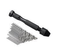 Ensemble De Perceuse À Main Pin Vise Mini Drill Avec Twitst Drill Bits Pour Craft Carving Diy, 25pcs