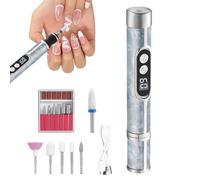 Ensemble de perceuse à ongles électrique réglable avec affichage numérique | Coffret électrique de précision pour manucure et pédicure pour façonner, polir, , femmes, hommes, débutants, à d