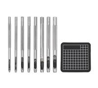 Ensemble De Perforateurs Creux 1-13mm Outil De Trou En Acier Inoxydable Pour L'artisanat Du Papier Et Du Cuir
