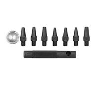 Ensemble de Perforatrices à Tête Ronde, Outils de Poinçonnage Combinés, Ensemble de Poinçonnage en Cuir Interchangeable, Ustensile Circulaire, Poinçonnage Rond, Perforateurs de