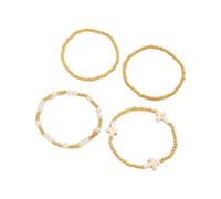 Ensemble de perles avec pendentif en forme de croix gothique avec fausses perles irrégulières Hip Hop, taille unique, Comme décrit