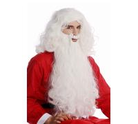 Ensemble De Perruque Et Barbe Blanc Noël Santa Claus Nikolaus Knecht Ruprecht