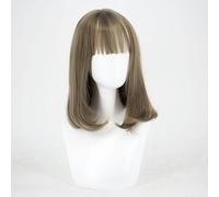 Ensemble De Perruques Pour Femmes Aux Cheveux Moyens Et Longs, Perruque Légèrement Bouclée À Boucle Intérieure
