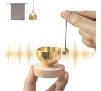Ensemble de petit bol chantant tibétain, avec cloche, bol chantant tibétain, pour méditation, yoga, méditation et détente, pleine conscience, soulagement du stress