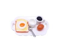 Ensemble de petit déjeuner miniature pour maison de poupée 1:12 pour décoration de type C