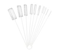 Ensemble De Petites Brosses À Bouteilles - Brosse De Nettoyage pour Pailles À Boire, Bec De Bouilloire De Lavage | Brosses en avec Crochet, Petits Outils De Nettoyage Portables, 10 Pièces