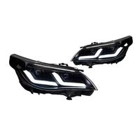 ensemble de phare avant Voiture Pour BMW E60 2003-2009 523i 530i Angel Eye LED Phare DRL Hid Bi Xénon Jeu phares(07-10 Lci black)