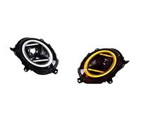 Ensemble de phares Compatible Avec MINI Pour F55 56 2014 2015 2016 2017 2018 2019 2020 2021 2022 Voiture DRL Clignotant Feux De Pour Route Angel Eye Projecteur Lentille