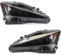 Ensemble de phares Compatible Pour Lexus 2006 - 2012 IS250/IS250C IS350/IS350C IS220d, for projecteur ISF 2008-2014 avec ambre, 2 pièces