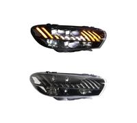 Ensemble de phares de voiture Compatible Pour les phares Scirocco 2009 - 2017, mise à niveau modifiée vers les nouveaux phares DRL à virage dynamique Scirocco(2pcs headlights 2)