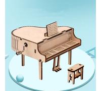 Ensemble De Piano À Manivelle En Bois, Bricolage, Kits D'Assemblage De Maquettes, Jouets, Décorations De Maison, Boîte À Musique, Cadeaux D'Anniversaire Pour Enfants
