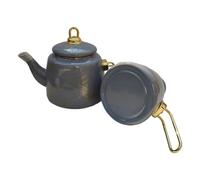 Ensemble de pichet de service avec couvercles, poignées, Gray | Paire de pichets grands et petits, récipients séparés pour le thé à l ' eau, service de boissons de table