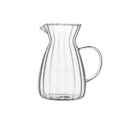 Ensemble de pichets à café et lait transparents, 2 pièces, avec poignée, expresso, tasse mousse, pichet thé, séparateur, ustensiles Pour Faire Mousse le Lait(500ml)