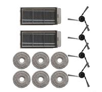 Ensemble de pièces d'aspirateur E10 et Liectroux M70 pour Pro avec 6 serpillères lavables en machine et 8 sabots - Sacs à poussière