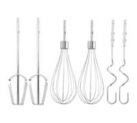 Ensemble de pièces de mélangeur à œufs électrique - Crochets à pâte, mélangeur à œufs et fouet ballon - Compatible avec les mélangeurs électriques - Accessoires de cuisine pour la pâtisserie et la