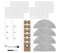 Ensemble de pièces de nettoyage de rechange pour aspirateur robot Narwal pour Freo S avec brosses latérales, filtre serpillère et sacs à poussière pour une meilleure propreté du sol