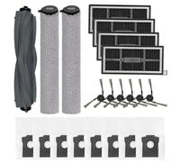 Ensemble de pièces de rechange pour aspirateur, brosses, filtres, serpillères compatibles avec les rouleaux MOVA S70, poils en nylon doux et filtre à charbon actif (B)