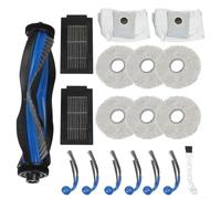 Ensemble de pièces de rechange pour aspirateur ECOVACS pour DEEBOT T30C pour OMNI pour robot GEN2 - Brosse principale, brosses latérales, chiffons de serpillière, filtre, sacs à poussière de 3,3 L