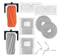 Ensemble de pièces de rechange pour aspirateur robot avec brosse principale, brosse latérale, filtre et chiffon de nettoyage compatible avec DJI et ROMO S/A/P (A)