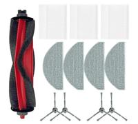 Ensemble de pièces de rechange pour aspirateur robot Deerma S30/DEM-S30 avec brosses principales, brosses latérales, filtre et serpillère (A)