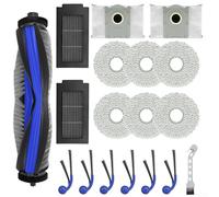 Ensemble de pièces de rechange pour aspirateur robot ECOVACS pour DEEBOT T30C Omni / T30C pour Omni pour Gen2, avec filtres, chiffons, sacs à poussière et brosses latérales