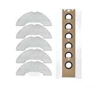 Ensemble de pièces de rechange pour aspirateur robot Eitton BL20 Pro | Comprend 5 serpillères et 6 sacs à poussière