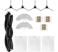 Ensemble de pièces de rechange pour aspirateur robot Eitton BL20 Pro | Comprend une brosse à rouleau principale, des filtres HEPA, des sacs à poussière, des chiffons serpillères