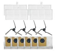 Ensemble de pièces de rechange pour aspirateur robot Eufy C10 avec brosse latérale, filtre et sac à poussière compatible avec station auto-vide pour un nettoyage optimisé