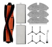 Ensemble de pièces de rechange pour aspirateur Ropo Slim/pour modèles Kewbily DL30 Pro, filtre brosse latérale principale et kit de chiffon pour aspirateur robot (A)