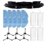 Ensemble de pièces de rechange pour aspirateur Tefal XPlorer Serie 75 S+ comprenant brosse à rouleau, serpillère, chiffon et brosse latérale pour maintenir la puissance de nettoyage
