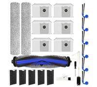 Ensemble de pièces de rechange pour aspirateurs Ecovacs pour Deebot T90 Omni/T90 Pro Omni/X12 Pro pour aspirateurs robot Omni - 1 brosse principale, 2 brosses à rouleau, 5 filtres, 6 sacs à poussière