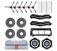 Ensemble de pièces de rechange pour aspirateurs robot Ecovacs Deebot N9+, comprend 2 brosses principales, 1 réservoir d'eau, 1 couvercle de brosse principal, 4 tampons de serpillère, 3 filtres HEPA, 6