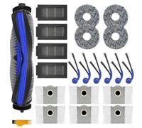 Ensemble de pièces de rechange pour aspirateurs robots Ecovacs pour robot Deebot T30C Omni/T30C - Comprend une brosse principale, des serpillères, des filtres HEPA, des sacs à poussière, des brosses