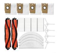 Ensemble de pièces de rechange pour aspirateurs robots Lydsto comprenant des sacs à poussière, des filtres HEPA, des brosses latérales, des rouleaux principaux et des serpillères
