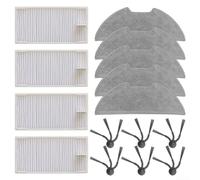 Ensemble de pièces de rechange pour Eureka E20 pour Evo Plus, brosse latérale, filtre HEPA et serpillère de rechange pour aspirateur robot