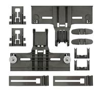 Ensemble de pièces de rechange pour panier supérieur de lave-vaisselle Whirlpool Kenmore, Kitchen Aid WDT730PAHZ0 WDT750SAHZ0 (noir)