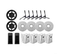 Ensemble de pièces de rechange pour robot aspirateur Ecovacs, Deebot X2, Omni X2, Pro Plus, avec brosse latérale à roulettes, serpillères et sacs à poussière